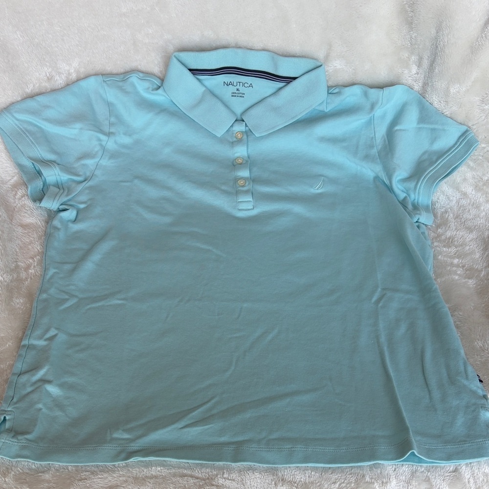 Nautica Mens Blue Polo Shirt | Size XL
